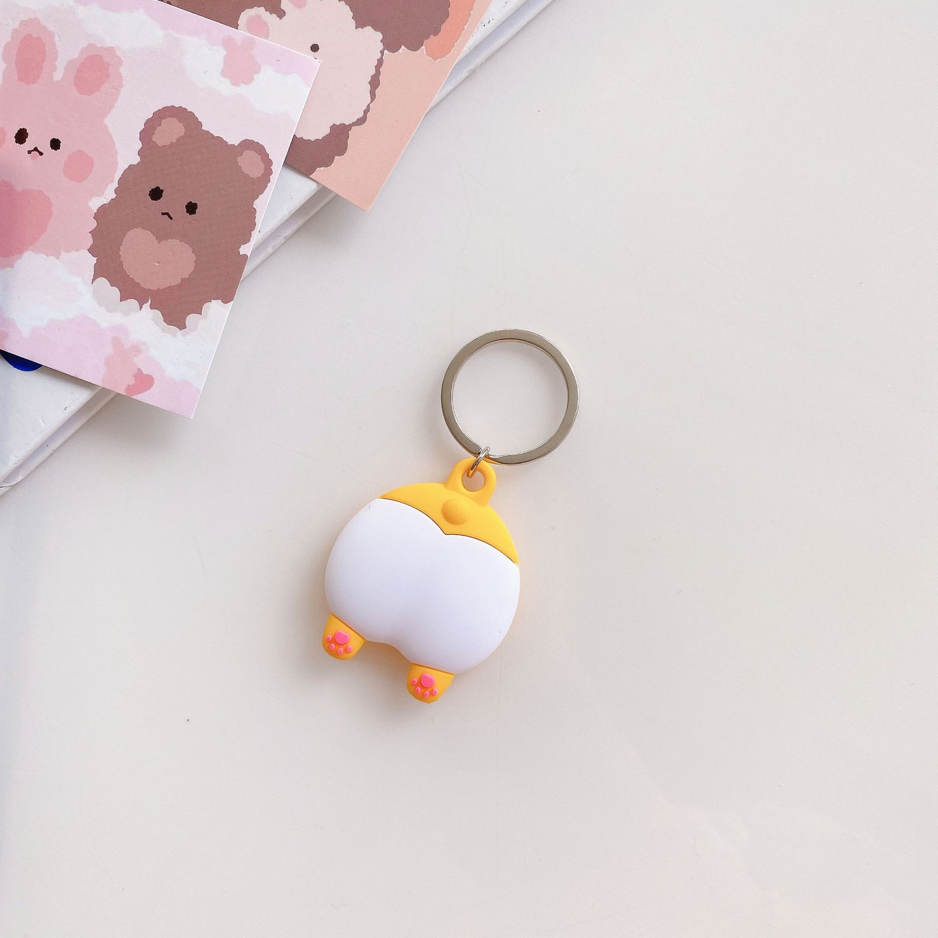 

Защитный чехол с рисунком для AirTags, защитный чехол, рукав, защита от царапин, защита от потери, чехол для трекера Airtag Cover for Airtag белый