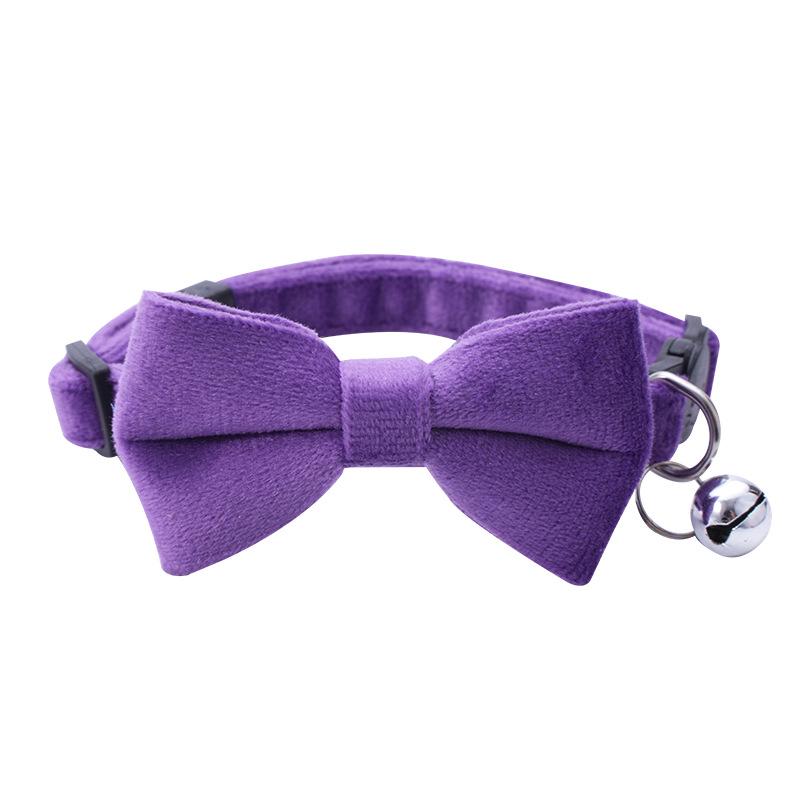 Pet Safety Bowknot Collar with Bell and Anti-Choke Buckle for Cats and Puppies