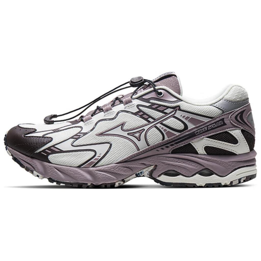 Mizuno Wave Solar V2 Fashion Comfortable Durable Low-Top Casual Running Shoes Unisex Sneaker White Purple D1GH231812