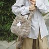 Niedliche Plüschkatzen-Umhängetasche tragbar neuer weiblicher Stil Mädchen weich niedlich flauschig große Kapazität Schultertasche