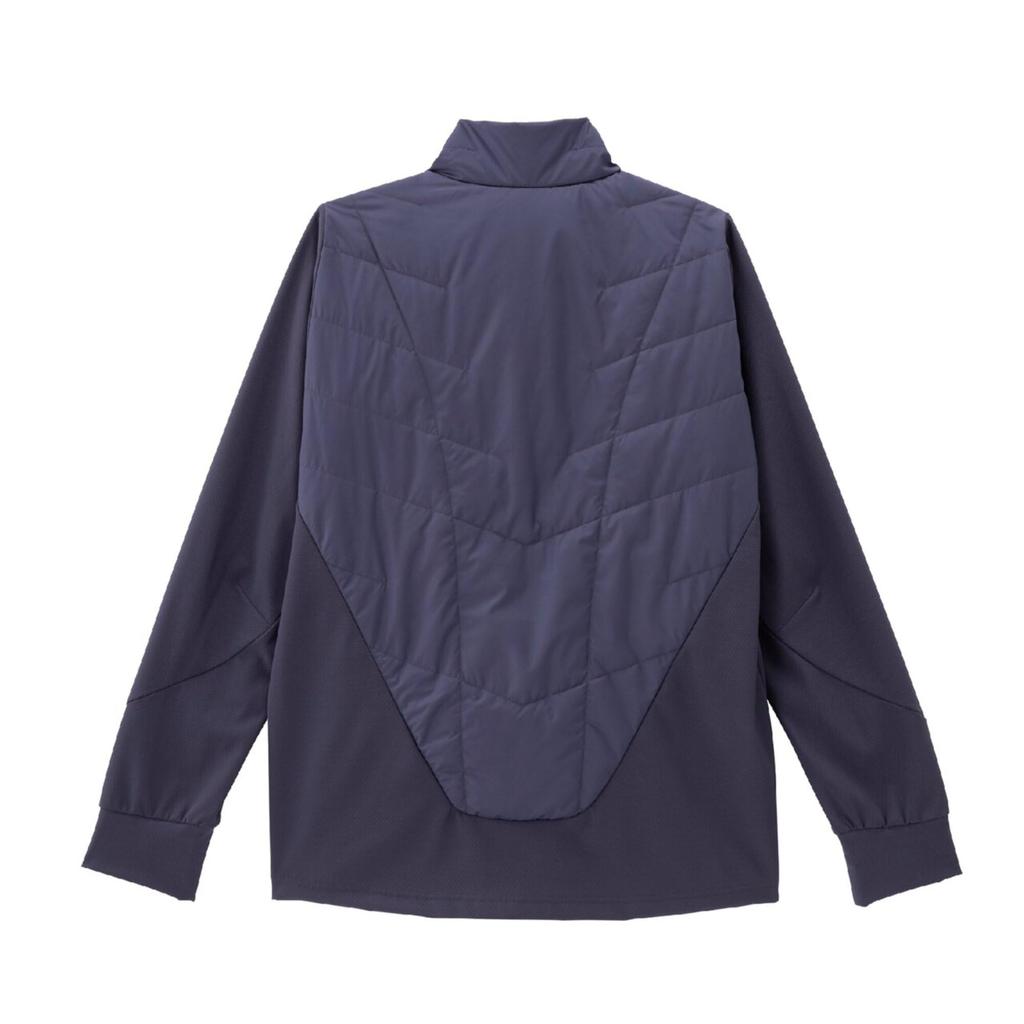 Mizuno Techfill Breath Thermo Training Light Navy Jacket, Heat-Generating Material, Water-Repellent, 32MEC535,