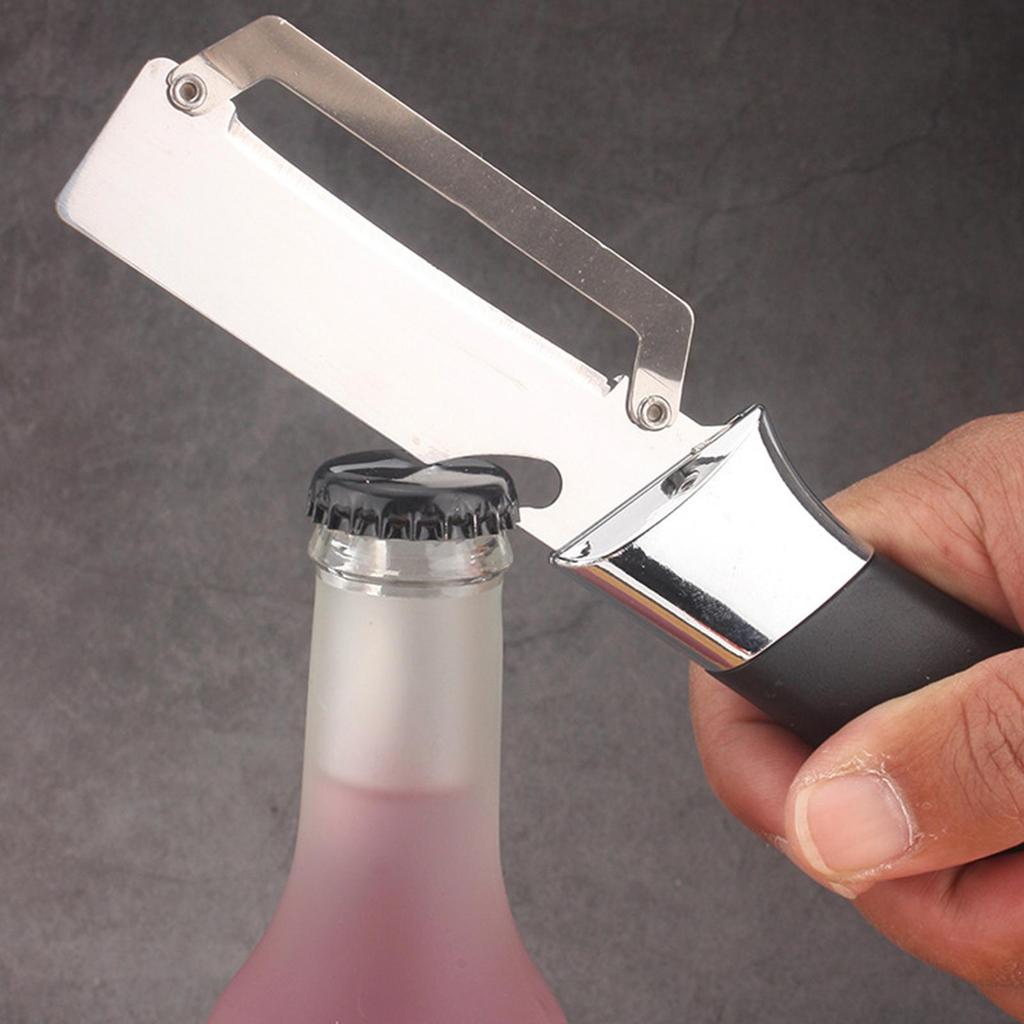 Multifunctional Vegetable Peeler Stainless Steel Non-Slip Bottle Opener Handheld Multi Function Peeler for Sugar Cane Pumpkin