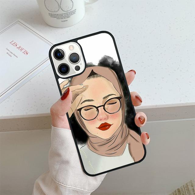 Islamic Hijab Gril Eye Queen Phone Case For iPhone 17 Air 14 15 16 13 12 Cover For Apple Pro Max Plus