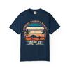 Sunset Repeat T-Shirt, Summer Vibes Graphic Tee, Retro Sunset Shirt