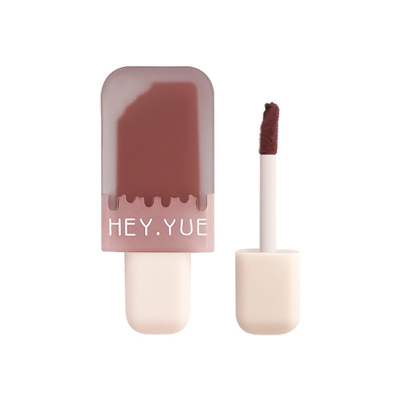 HEYYUE Velvet Matte Lip Glaze - Little Pudding, Transferfester Lippenstift-Gloss
