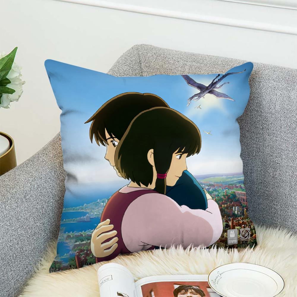 Tales From Earthsea Pillow Case For Car Sofa Decorative Home Double-sided Print Plush Square Throw Pillow Cushion Cover