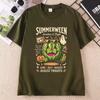Summerween Spooky Summer Tshirt Watermelon Pumpkin Season T-shirt Halloween Short Sleeve Graphic T Shirts Clothing