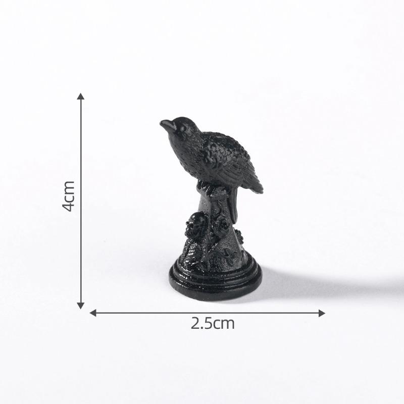 Halloween Skull and Bat Figurine Decorative Accessories Mini Micro-landscape Ornaments