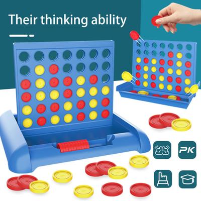Eltern Kinder Interaktiv Verbessern Sie die Konzentration Spaß Glatte Oberfläche Stereoskopische Verbindung Vier Schach Kleinkind Logikspiel Lernspielzeug