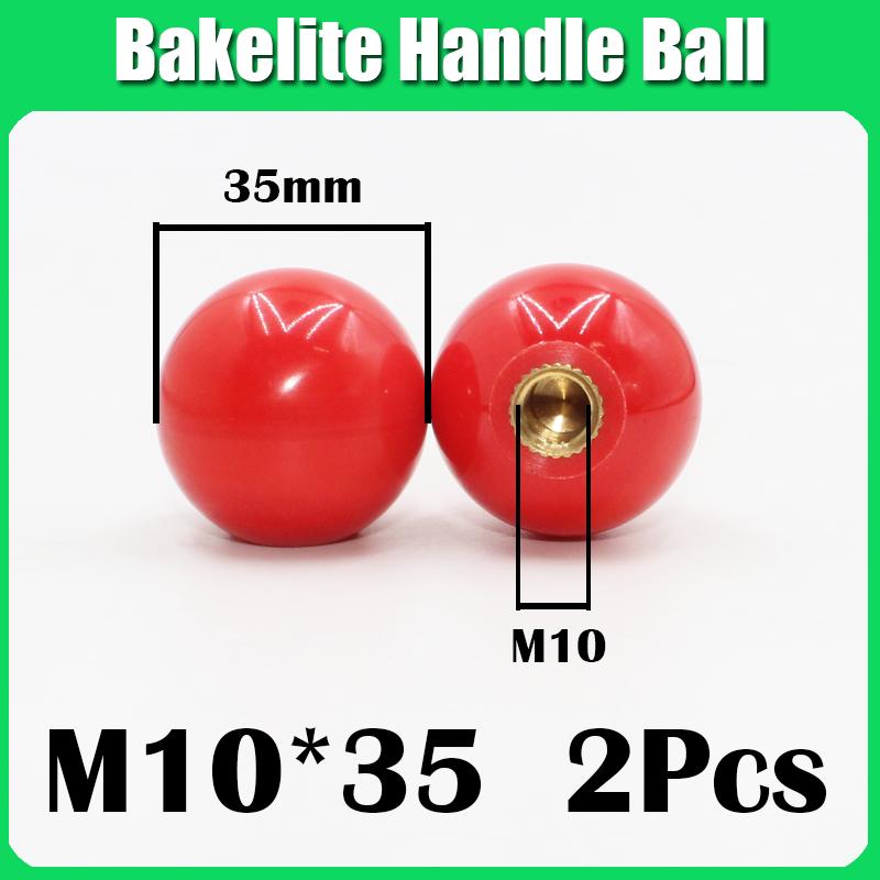 M4 M5 M6 M8 M12 Black/Red Round Ball Resin Ball Knobs Bakelite Lever Knob Grip Handles Of Furniture Or Machine Tool Copper Core