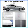 Car Door Transparent Strip Rearview Mirror Anti-Collision Protection Strip For Volvo XC90 XC60 XC70 XC40 V90 V60 V40 C70 C30 S80