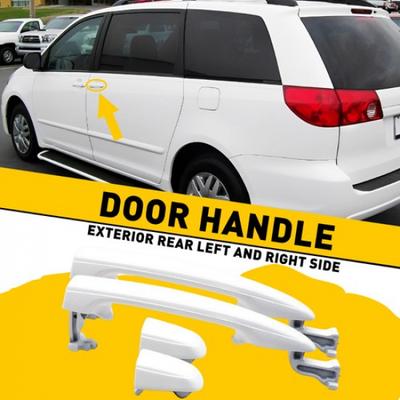 2pc White Exterior Door Handle Right +Left Side For 2004-2010 Toyota Sienna EXV