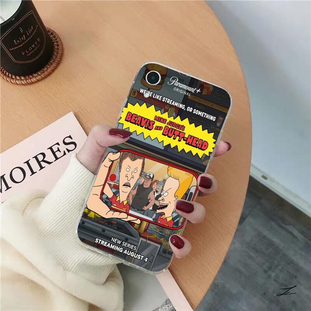 Beavis And Butthead Phone Case for iPhone 8 7 6 6S Plus X SE 2020 XR XS 14 11 12 13 Mini Pro Max Mobile Case