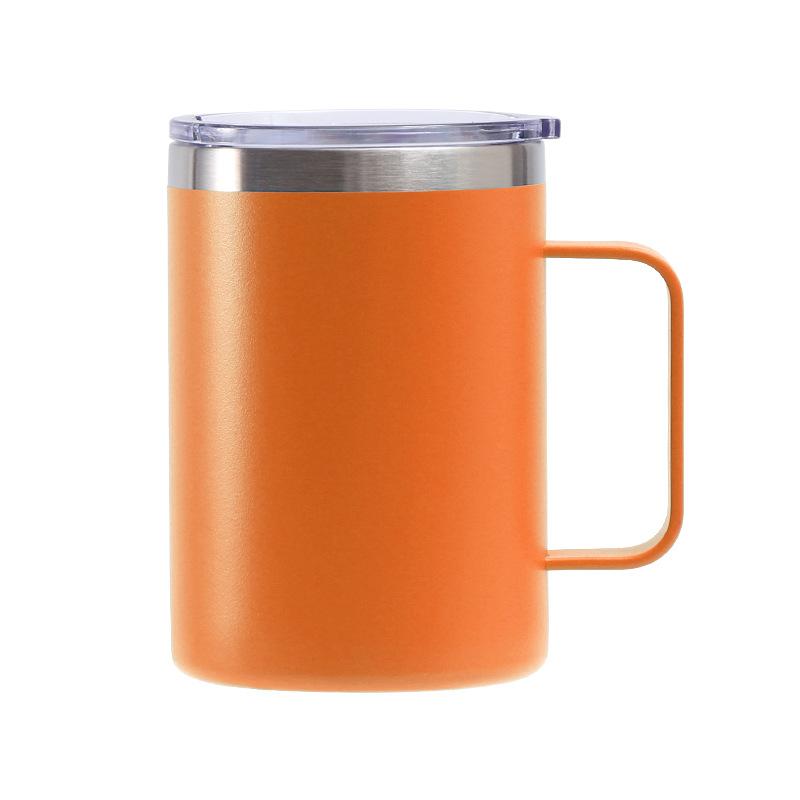Exclusive For 16Oz Handle Cup 304 Stainless Steel Office Cup, Color Spray Coffee Cup