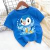 2026 Summer Pokemon Jigglypuff Print T-Shirt, 100% Cotton Loose Family Matching Tee for Travel Game & Sports Y2k