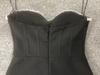 Strapless Rhinestone Mesh Bandage Evening Dress