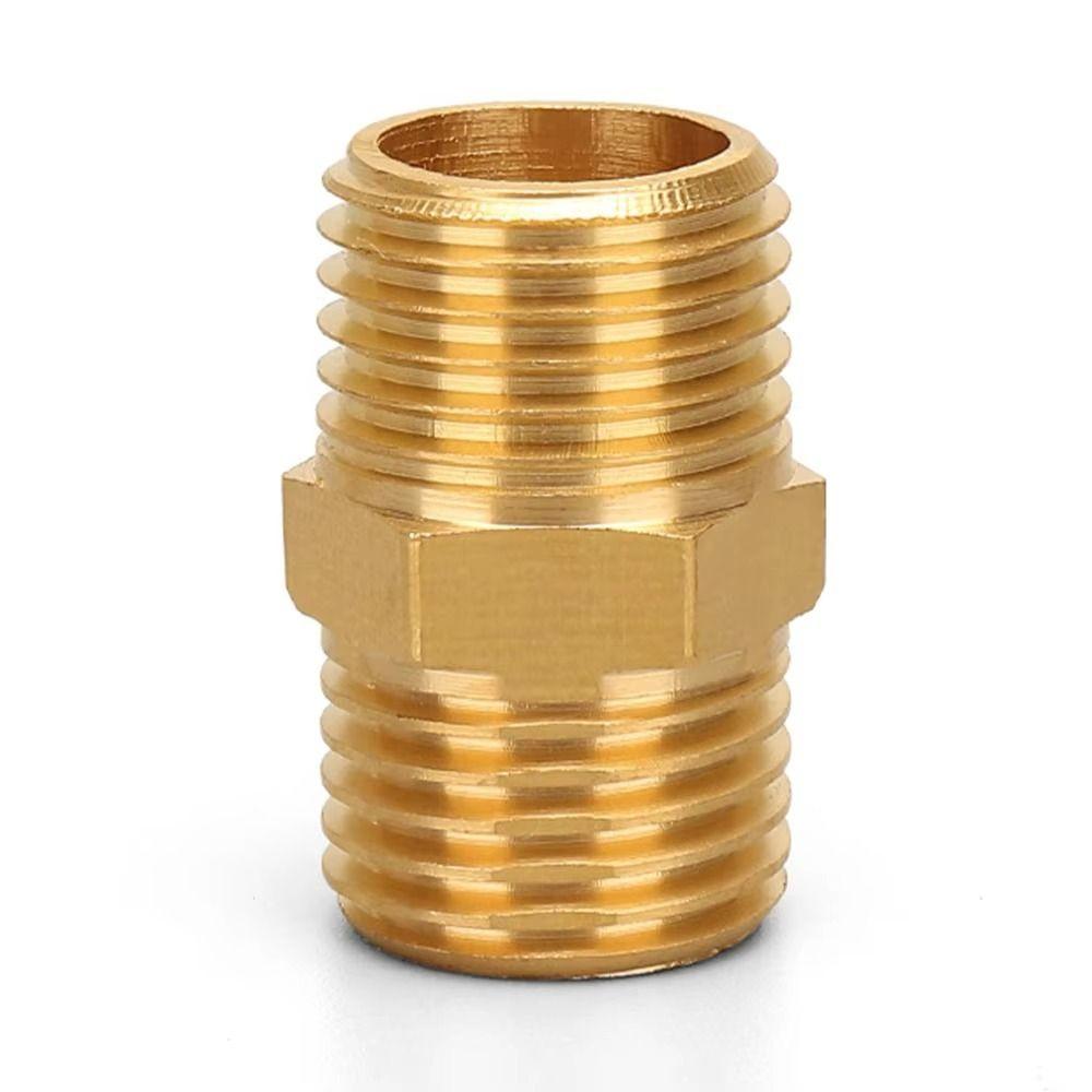 Quick Fit Adapter Brass Brass Tube Fitting Male Thread BSP Brass Nipple 1/8" 1/4" 3/8" 1/2" 3/4" 1" BSP Coupler Fitting
