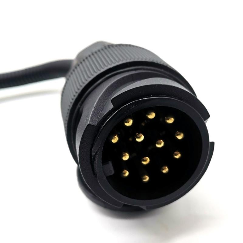 Trailer Electrical Part Adapter 12V Cable-Linked Design for Light Hookup, Towing Wiring Replacement, and 1 Pack Use