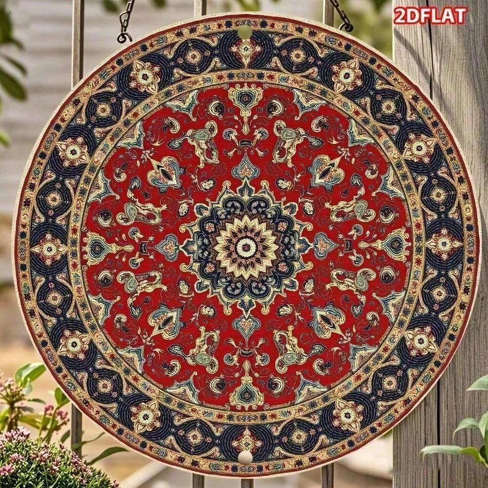 

Modern 8x8 Inch Aluminum Floral Wall Art Waterproof Metal Sculpture for Living Room Bedroom Indoor Garden Decor разноцветный