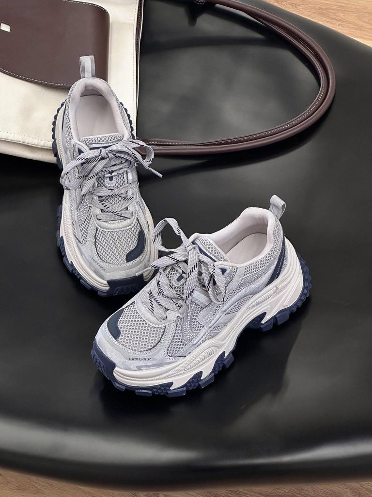 Summer 2025 new couple dad shoes platform Internet celebrity versatile casual trend comfortable breathable sports men's shoes