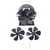 Heat Powered Stove Fan Heat Circulation Fan for Wood Stove No Batteries Required