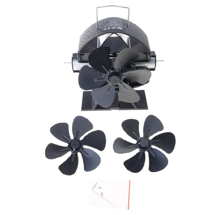 Heat Powered Stove Fan Heat Circulation Fan for Wood Stove No Batteries Required