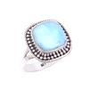 Natural Republic Larimar Gemstone 925 Solid Sterling Silver Gift Ring S.6 y3M41