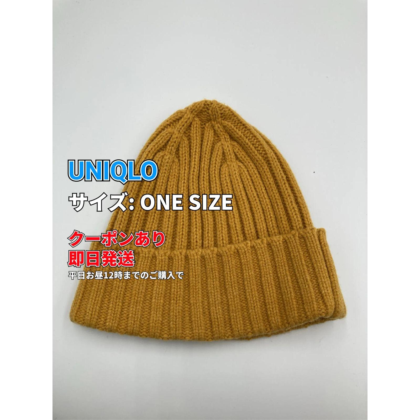 Used UNIQLO Knit Cap/Beanie ONE SIZE Yellow Men s Women s