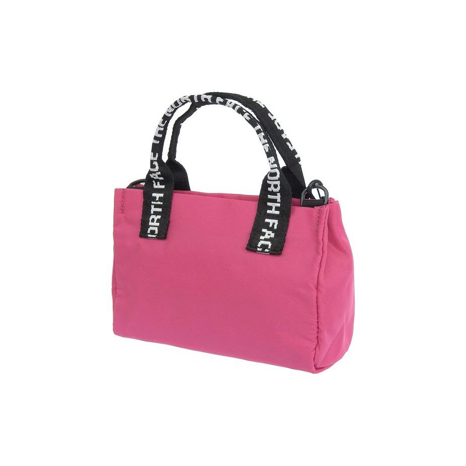The North Face 1L Letter Logo Print Zipper Tote Bag Shopping Bag Handheld Shoulder Crossbody Outdoor Bag Unisex Tote Bags Pink NN2PP06P