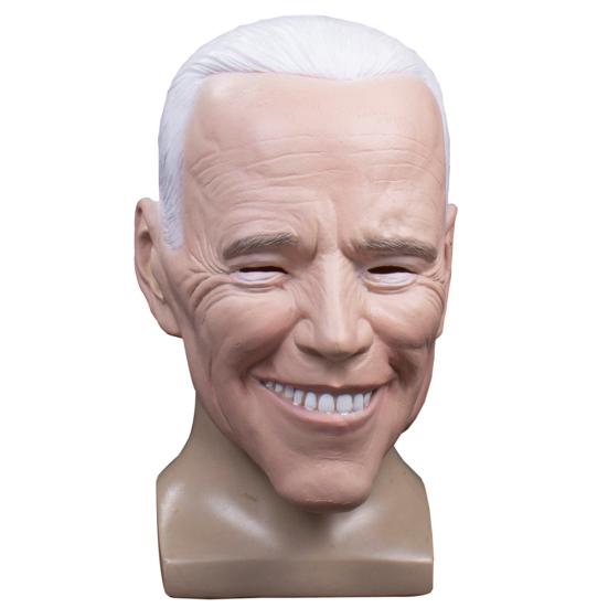 Latex Full Head Halloween Lifelike Realistic Biden Face Cover Cosplay Party Prop