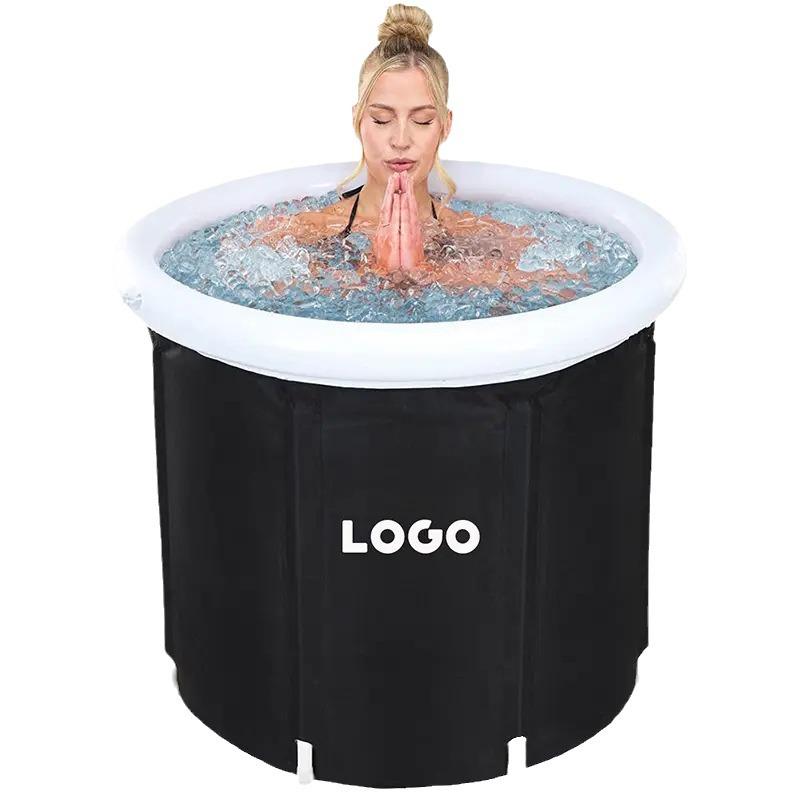Portable Foldable Ice Bath Tub: Adult Soaking Bucket for Athletes