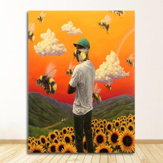 Painting Wall Art for Home/bar Decors Famous Singer Tyler The Creator Poster Retro Vintage Poster Kraft Paper