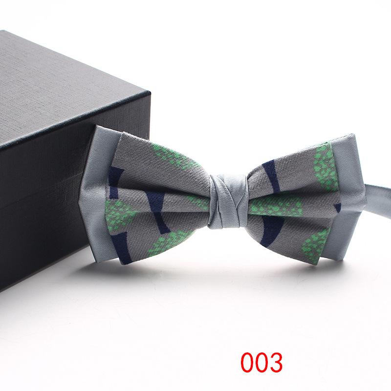 Shuangpin Men'S Bow Tie Business Trend Color Weaving Jacquard Suit Accessories Retro Bow Tie