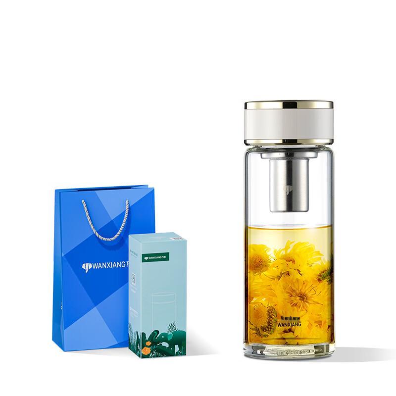 Vientiane Portable High Borosilicate Glass Tea Bottle