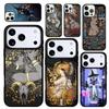 Capa Case for iPhone 17 Air 16 Pro Max 15 Plus 11 13 Mini 14 12 Back Phone Cover Girly Witch Goth