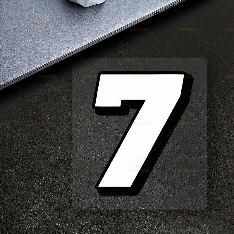 

1pc White Number Motorcycle Stickers Waterproof for DIY Motorcycle Fairings Helmets Car Windows Scooters Universal Vinyl Decals S-High 5cm