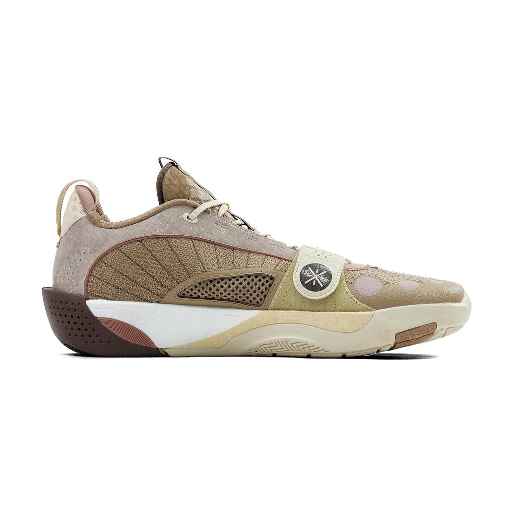 Li Ning Wade All City 13 Encore Gem Mountain Sports Comfortable Shock Absorption Wear Resistant Low Top Basketball Shoes Men Sneaker Brown ABAV043-13