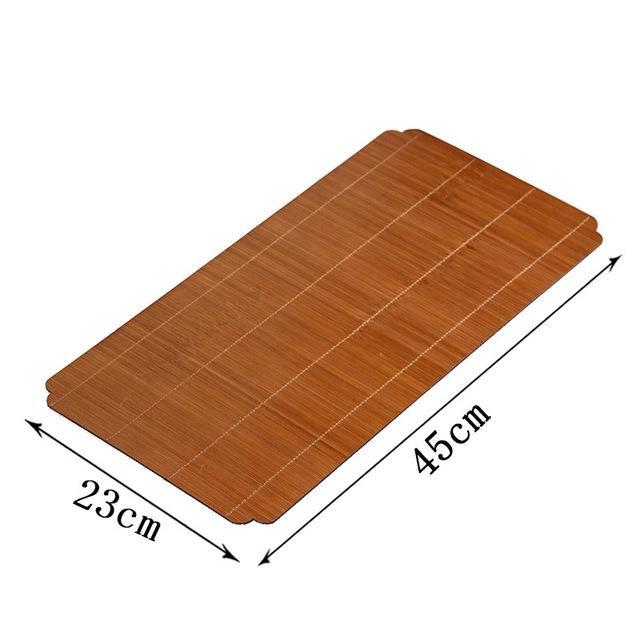 Lacquer Bamboo Weaving Auspicious Cloud Tea Mat Hand-woven Table Flag Zen Tea Making Waterproof Tea Mat Tea Ceremony Accessories