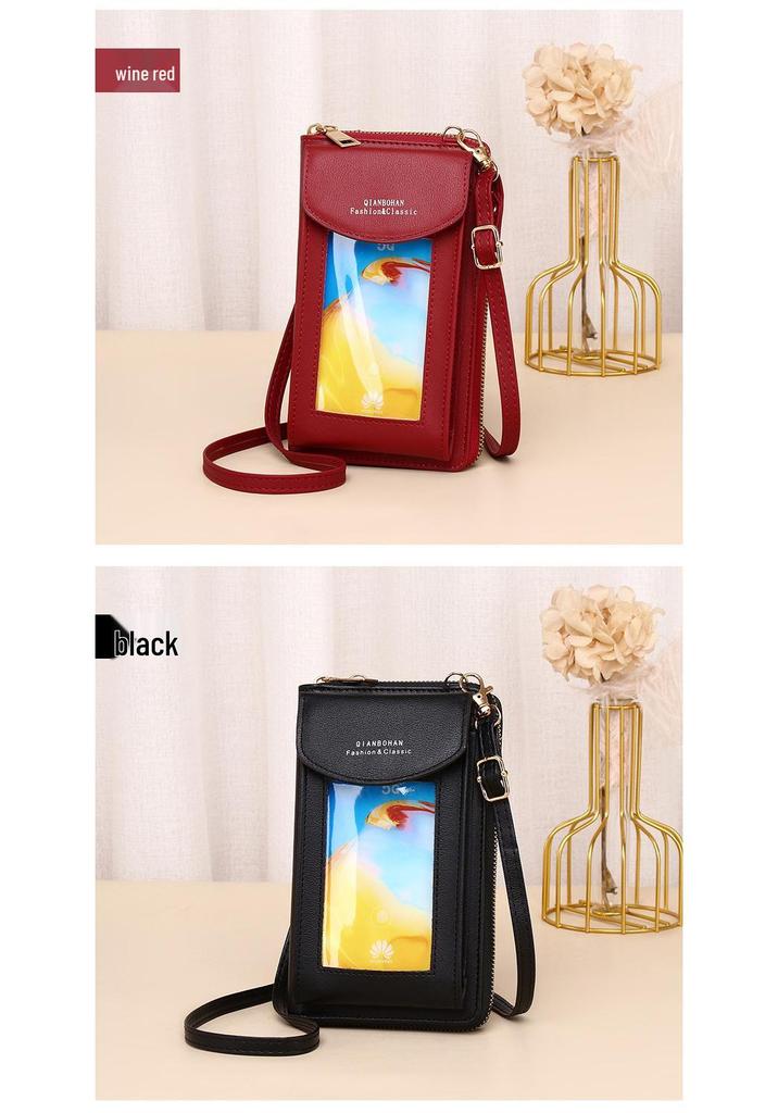 Women's Crossbody Touchscreen Phone Bag: Multifunctional Wallet & Small Shoulder Pouch
