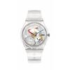 Swatch Clearly Gent Wristwatch SO28K100-S060 34mm Transparent Clear Casual Unisex