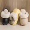 Removable waterproof thick-soled cotton slippers for women's autumn and winter new outer wear plush slippers for women