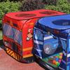 Kids Children Tent Popup Play Tent Toy Garden Lawn Foldable Playhouse Fire Truck Game House Bus Tent Indoor Outdoor Game
