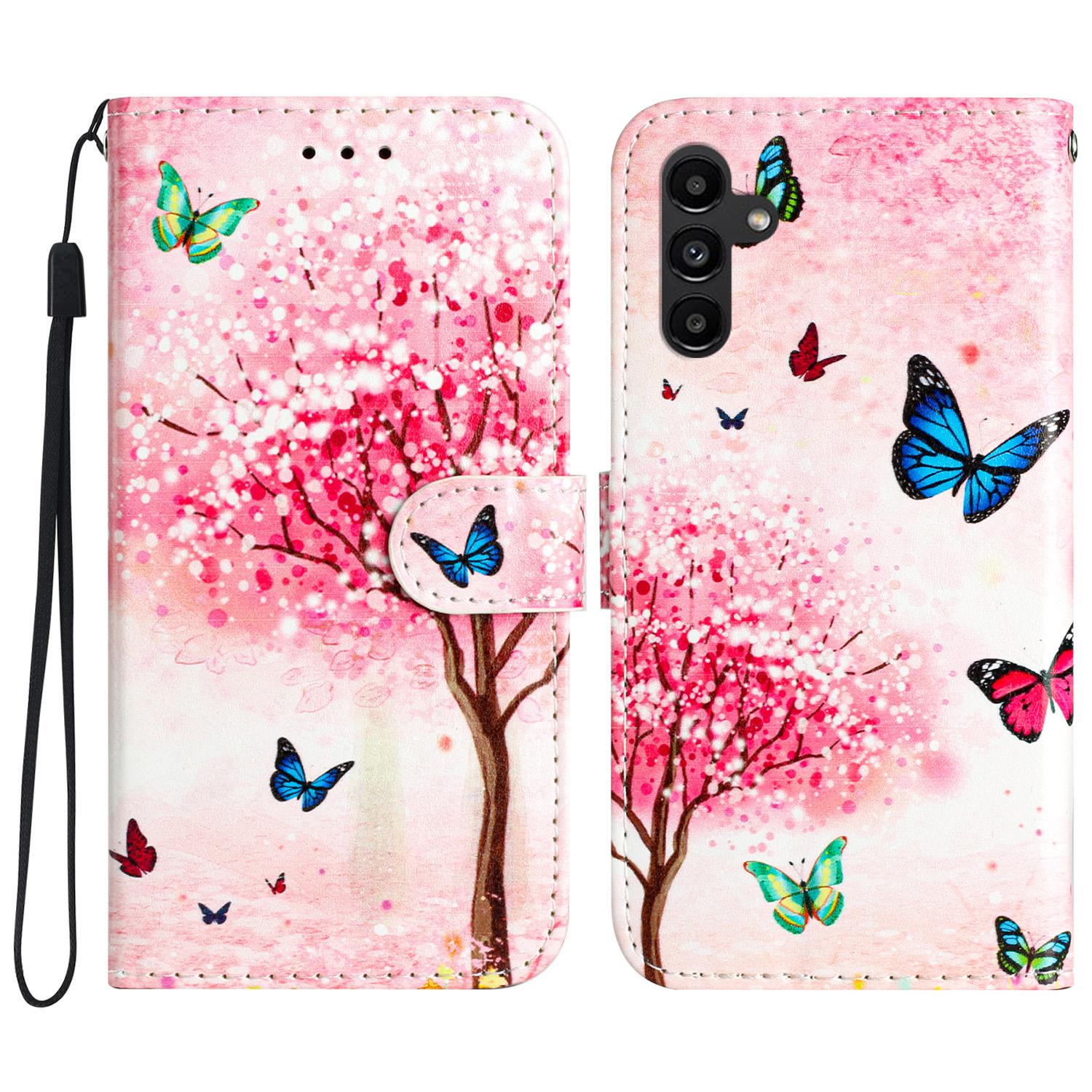 

For Samsung Galaxy A17 5G/A17 4G/A26 5G Wallet Case Printed Pattern Design Leather Phone Cover D