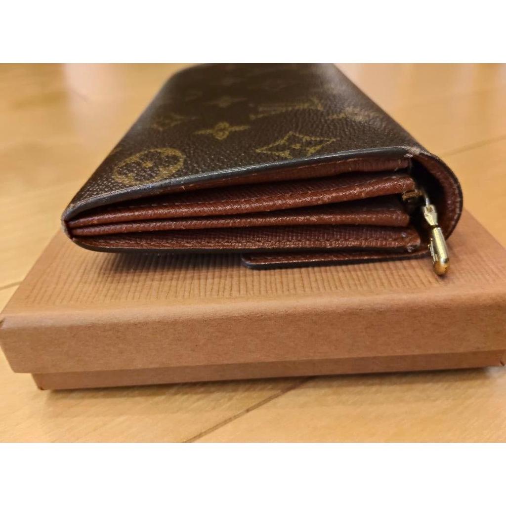 Used Authentic Genuine LOUIS VUITTON Monogram Long Wallet