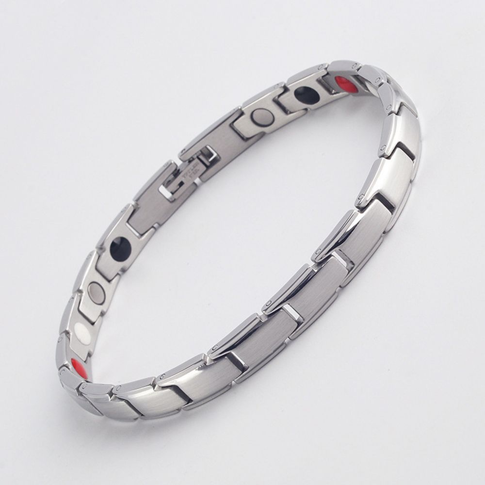 Women Men Sleep Aid Jewelry Treatment Health Care Hematite Detachable Bangle Magnetic Therapy Bracelet Energy Healing