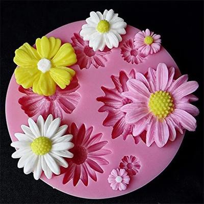 3D-Blumen-Silikonform für Fondant, Basteln, Kuchen, Süßigkeiten, Schokolade, Zuckerguss, Eis, Gebäck, Backwerkzeug