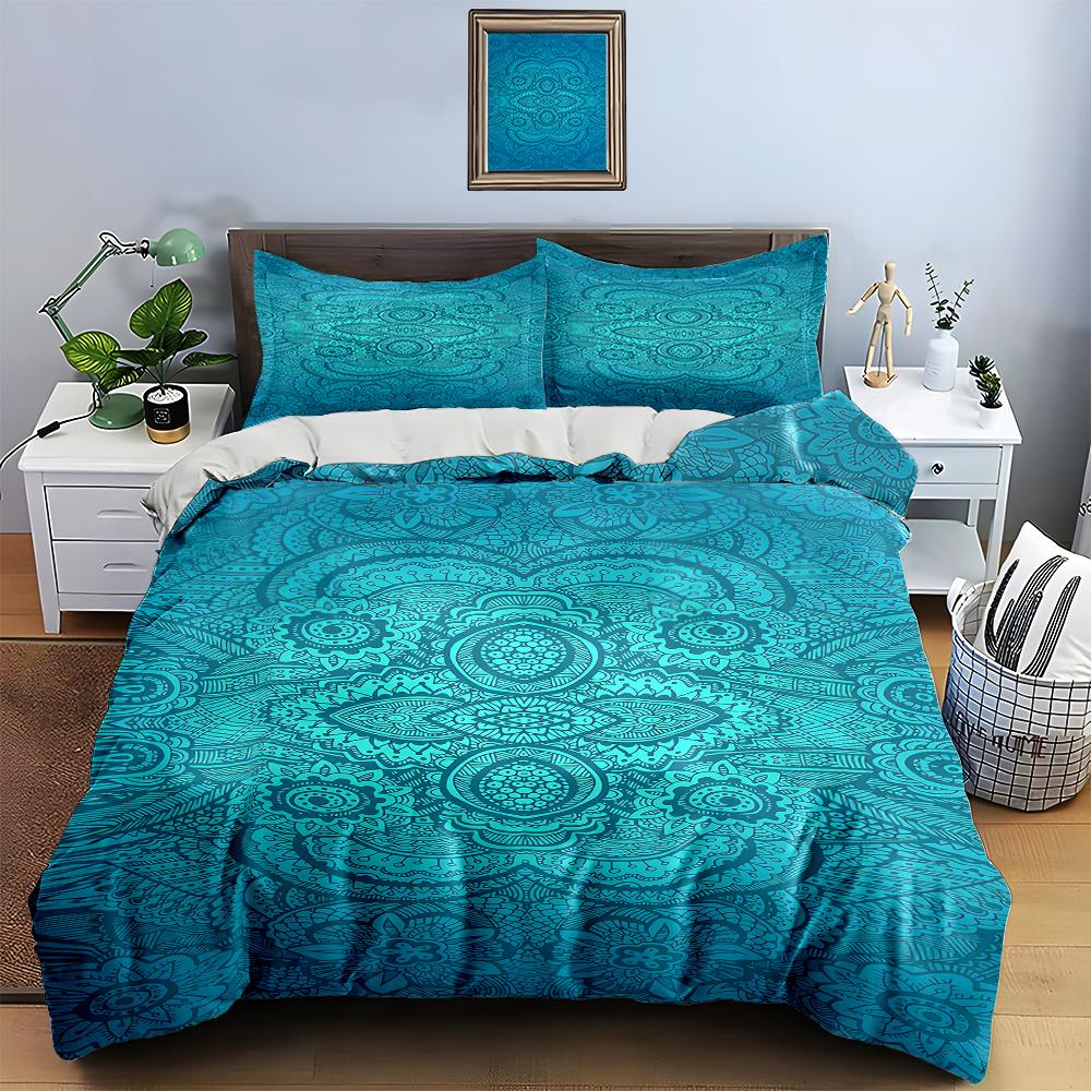 Ornate, Floral, Geometric. Bedding Duvet Cover Sets Duvet Covers Pillowcases Gifts (1 * Duvet Cover 2 * Pillowcases, Without Duvet Insert)