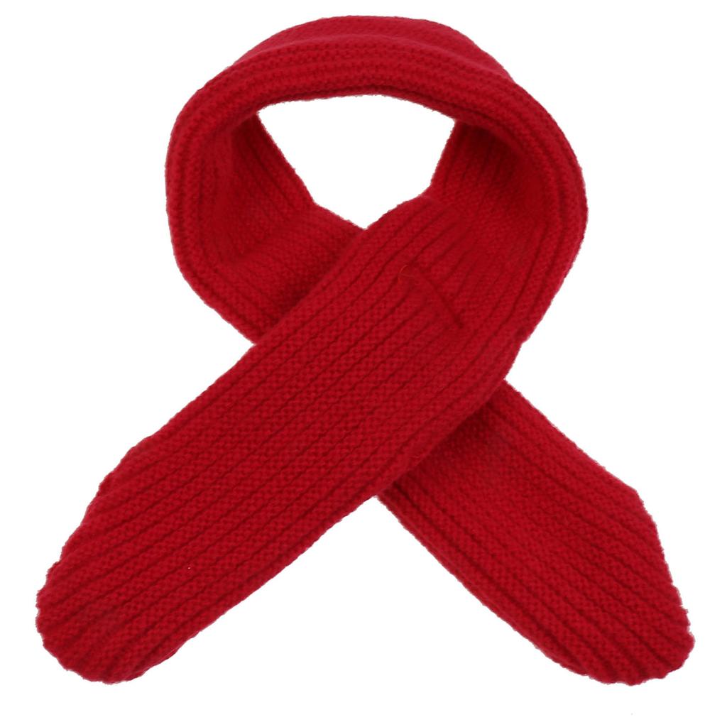 Children Cross Knit Scarf, Soft Solid Color Kids Winter Neck Warmer, Toddler Neck Collar Scarf