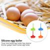 Silicone Egg Cooker 3 Hole Handheld Solid Color Reusable Washable Household Kitchen Boiler Cooking Tool Accessories