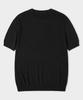 LEMAIN SECOND Classic Henley Neck Washable Short Sleeve Knit [Black]